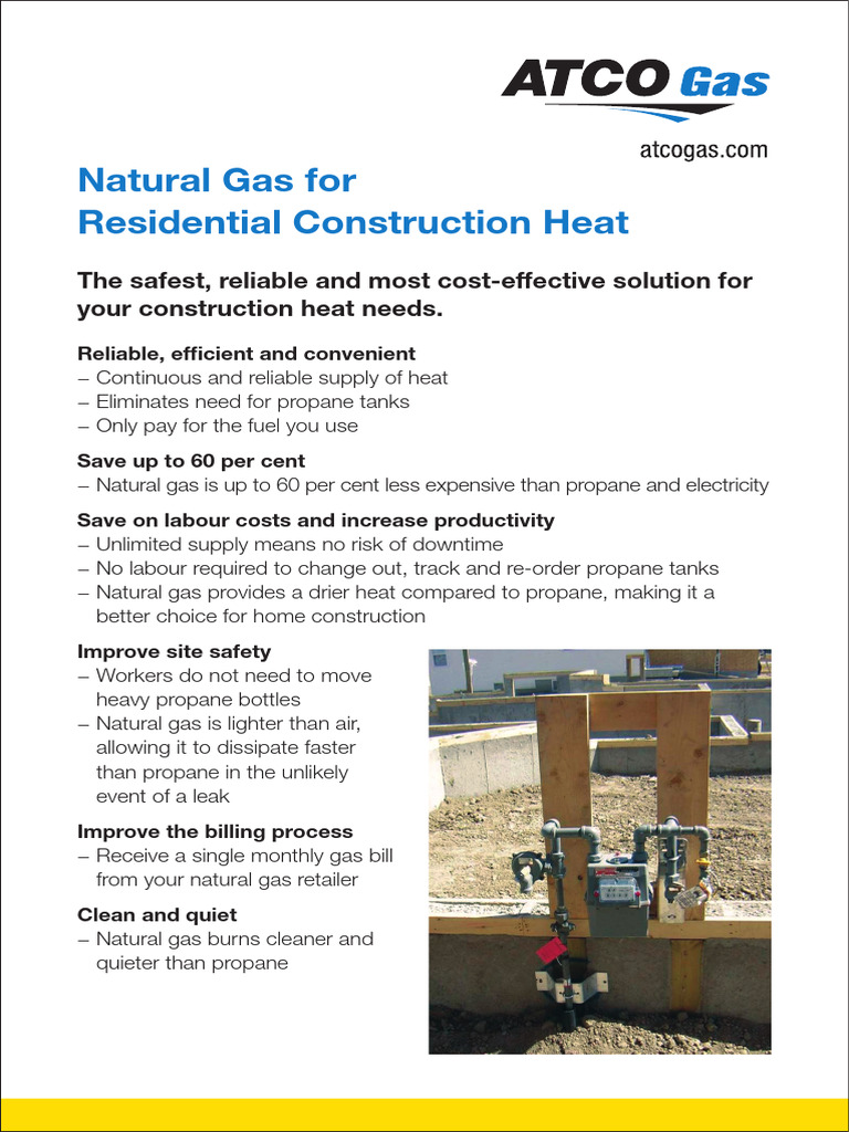 Construction Heat Handout | PDF | Propane | Natural Gas