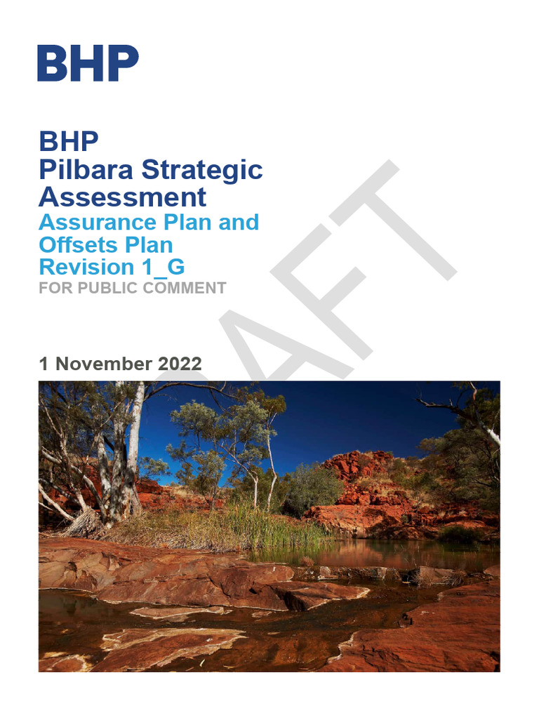 BHP Pilbara Strategic Assessment Plan 2022 | PDF | Natural Environment