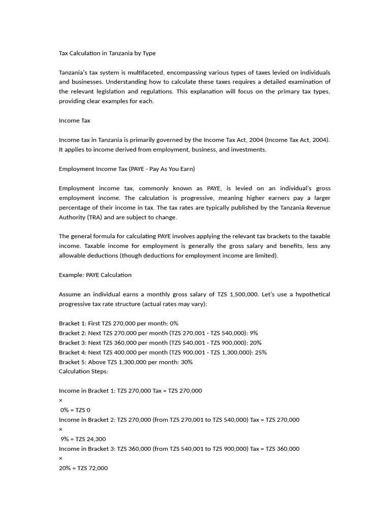 Tax Calculation | PDF | Income Tax | Taxes