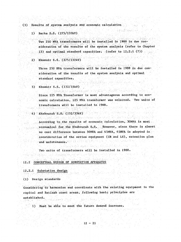 Substation Conceptual Designs | PDF