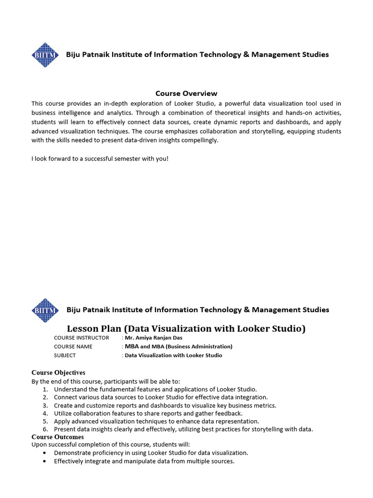 Data Visualization With Looker Studio | PDF | Data Management ...