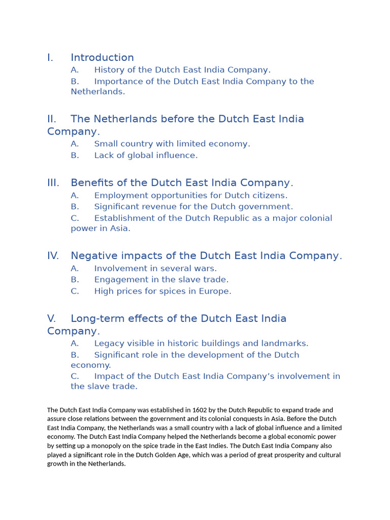 General Certificate Essay Draft 2 | PDF | Netherlands | Trade