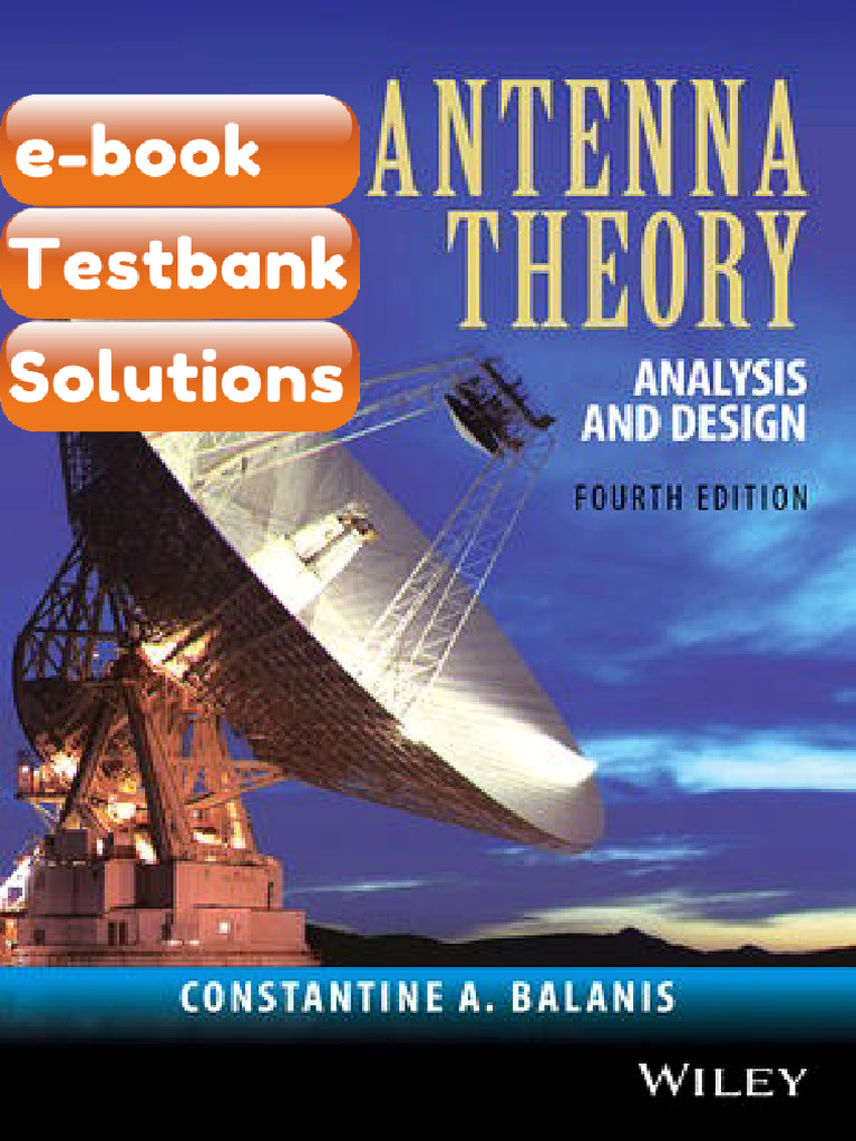 Testbank Antenna Theory Analysis and Design 4E Balanis Download | PDF ...