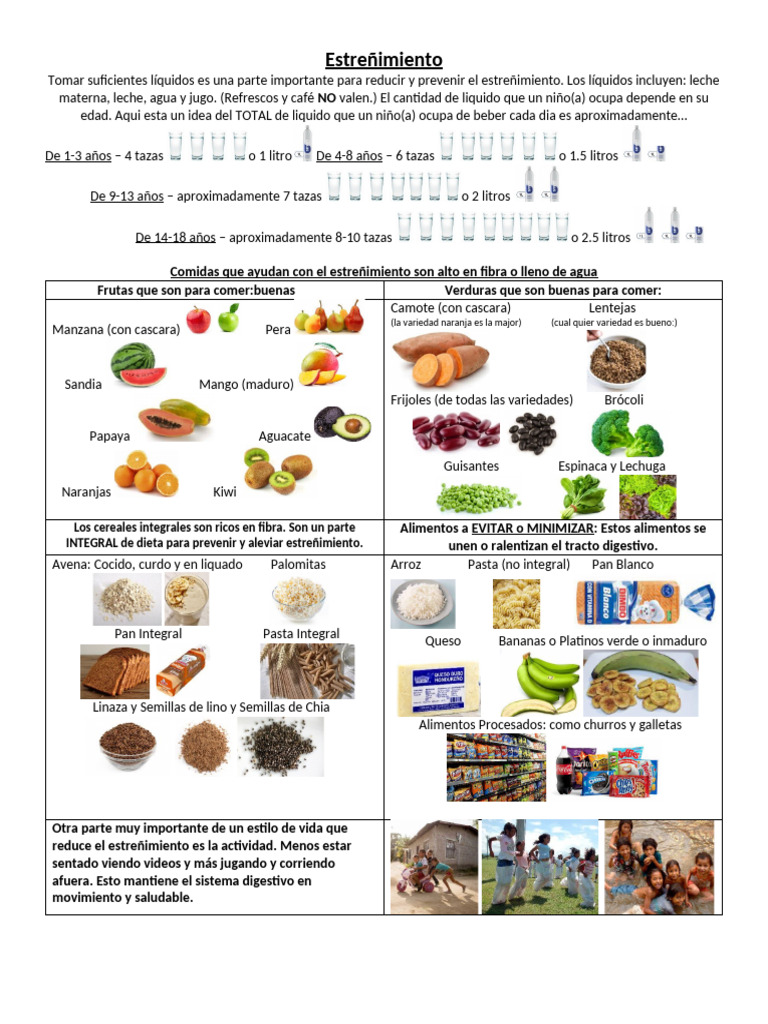 Constipation, Estenemiento Handout June 2023 | PDF