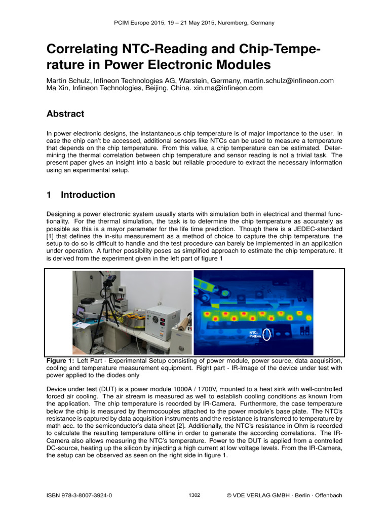 Infineon-PCIM - 2015 - Correlating NTC-Reading and Chip-Temperature in ...