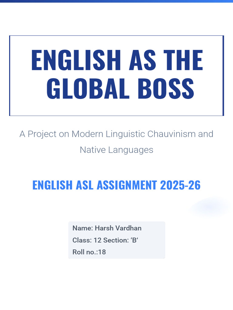 English As A Final Boss | PDF | English Language | Human Communication