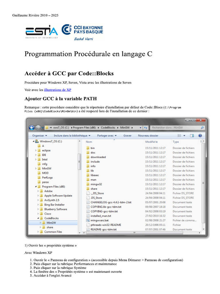 Accéder À GCC Par Code - Blocks | PDF