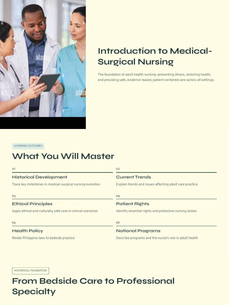 Introduction To Medical Surgical Nursing | PDF | Nursing | Tuberculosis