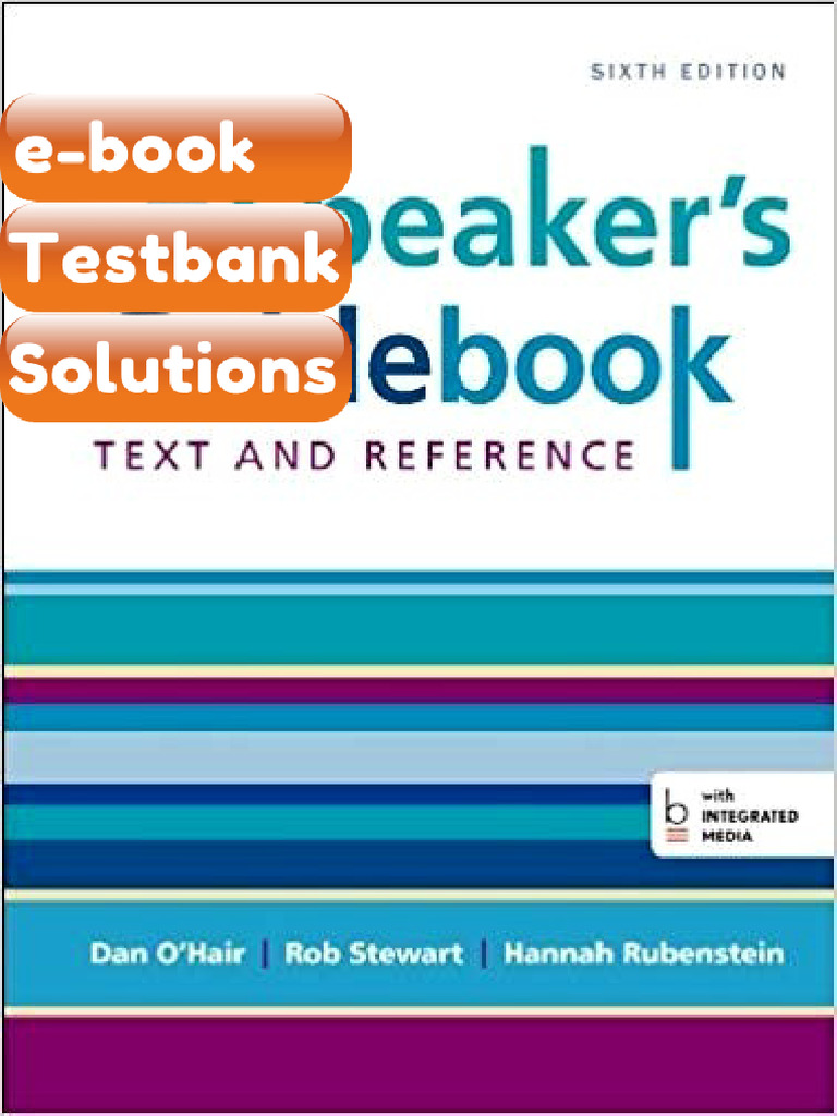 Testbank A Speakers Guidebook Text and Reference Sixth Edition Download ...