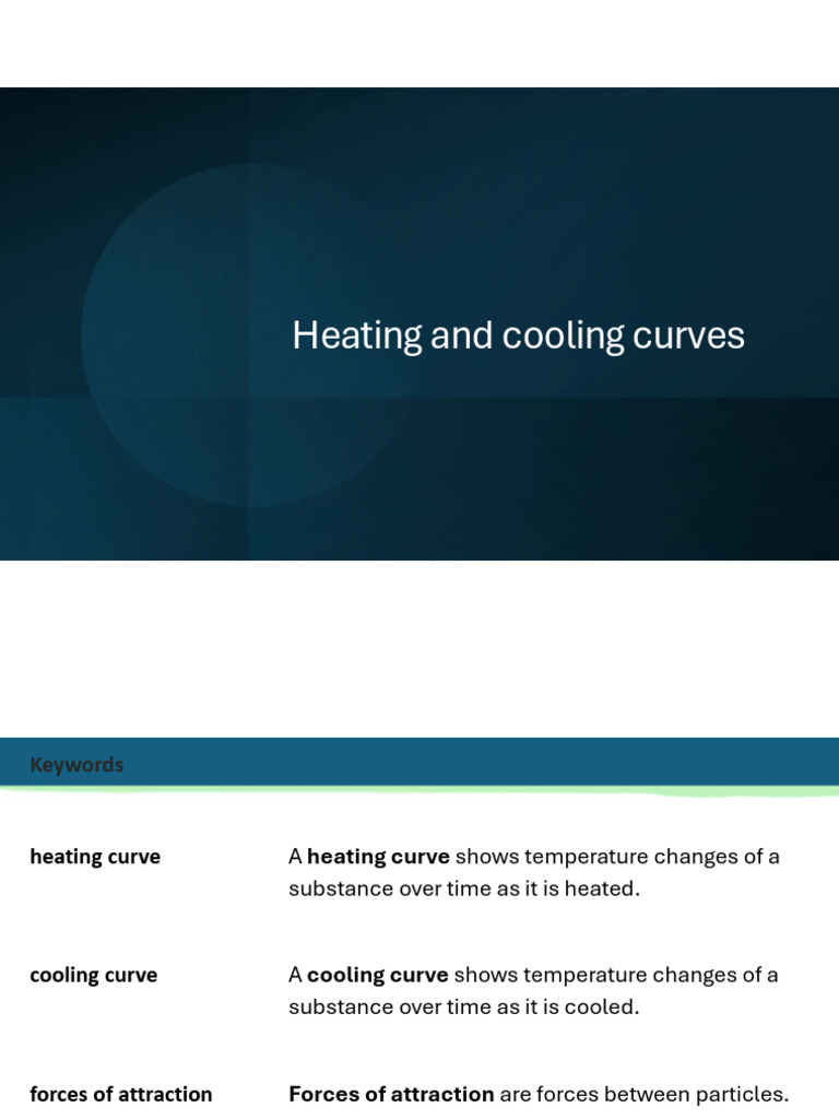 Study Material Heating and Cooling Curve Changes in Matter | PDF | Heat ...
