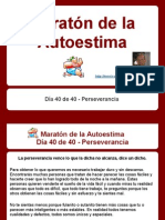 Maratón de La Autoestima Día 40