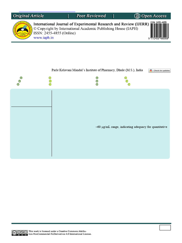 Development and Validation of An ICH-Compliant Optimized RP-HPLC Method ...