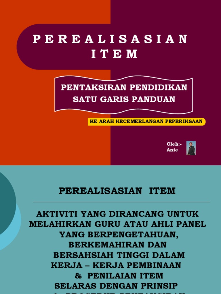 Perealisasian Item