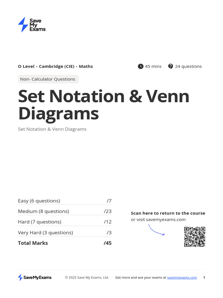 Set Notation and Venn Diagrams 2QCrk3mq9DsWq542 | PDF | Conceptual ...