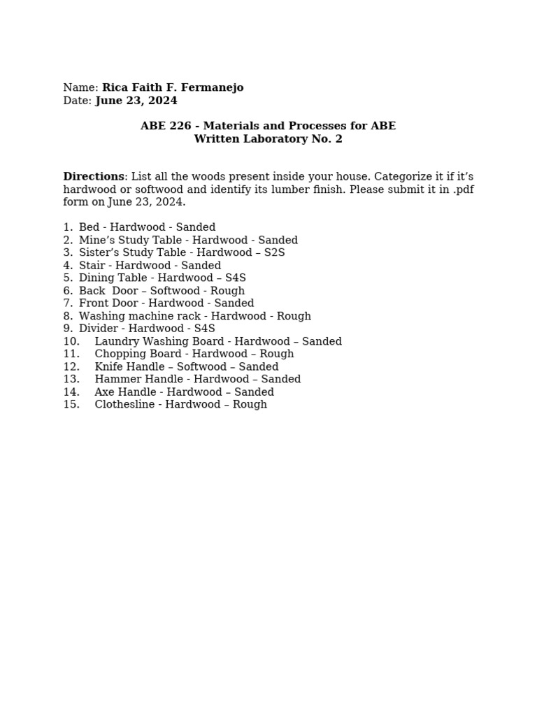 Written Laboratory No. 2 | PDF