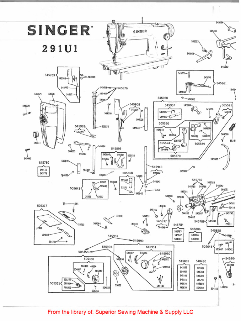 Singer 291U1 | PDF | Screw | Sewing Machine