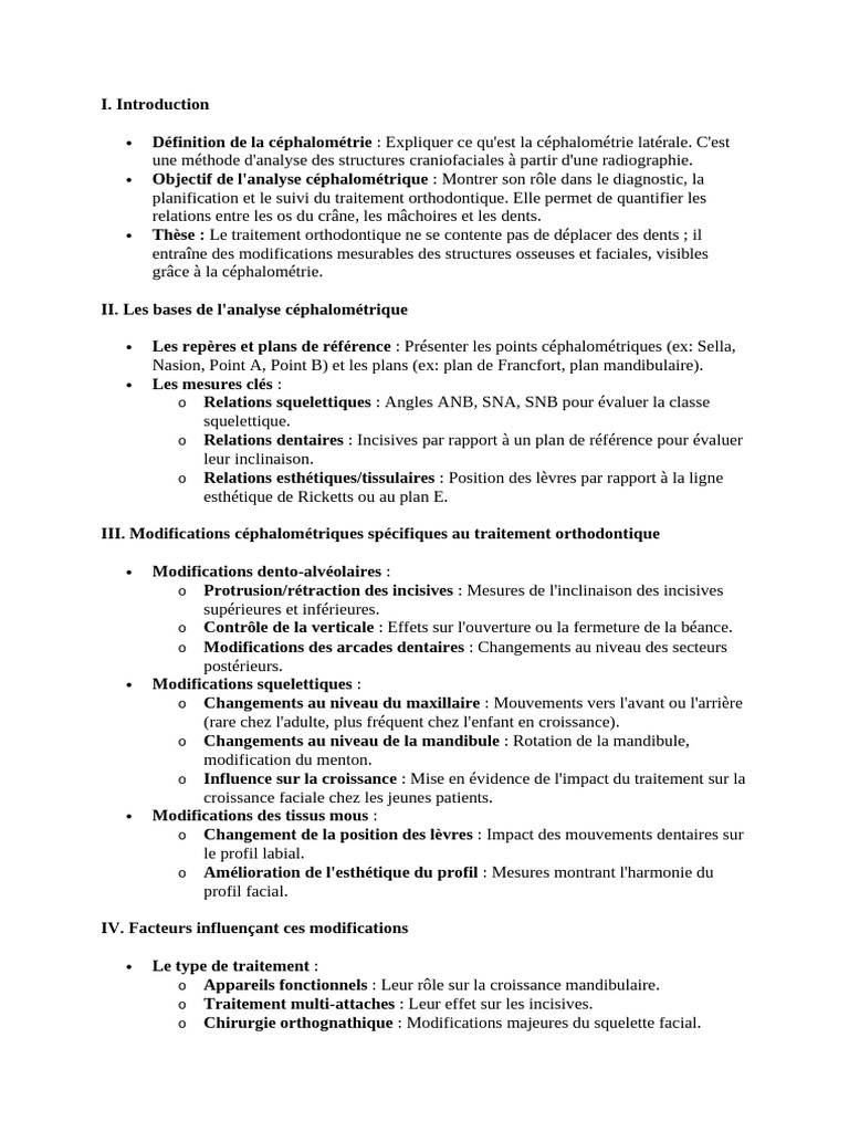 Analyse Cephalo L 3 | PDF | Orthodontie