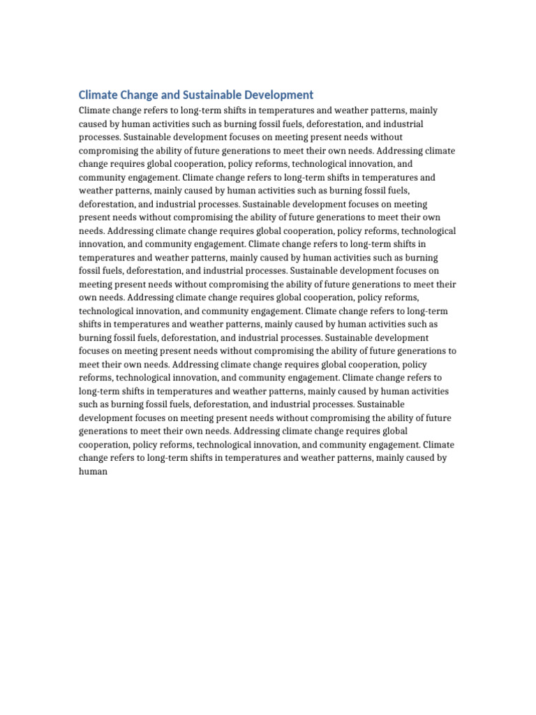 Document 1 Climate Change | PDF | Climate Change | Climate Change ...