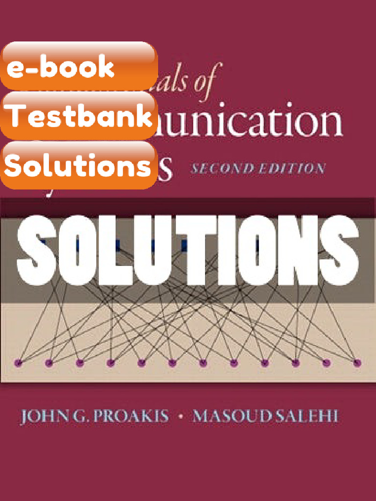 Testbank Fundamentals of Communication Systems 2 Ed Proakis Fast ...