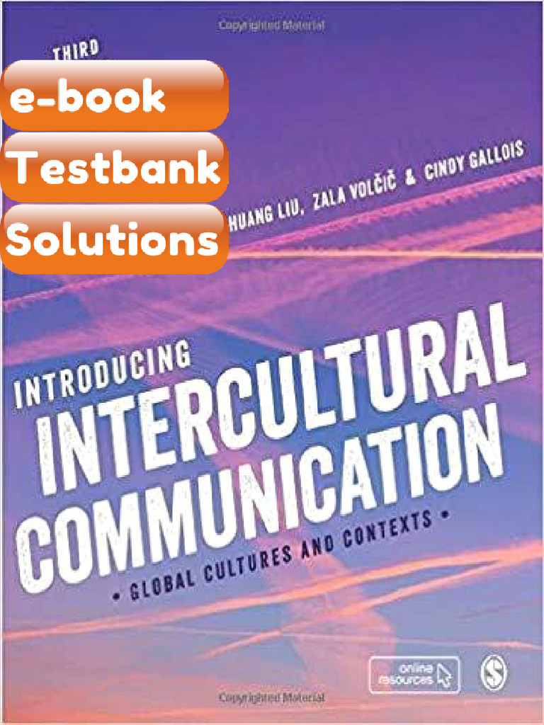 Testbank Introducing Intercultural Communication Global Cultures and ...