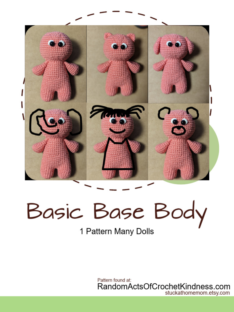 Basic Base Body Crochet Pattern Free RAOCK | PDF | Crochet