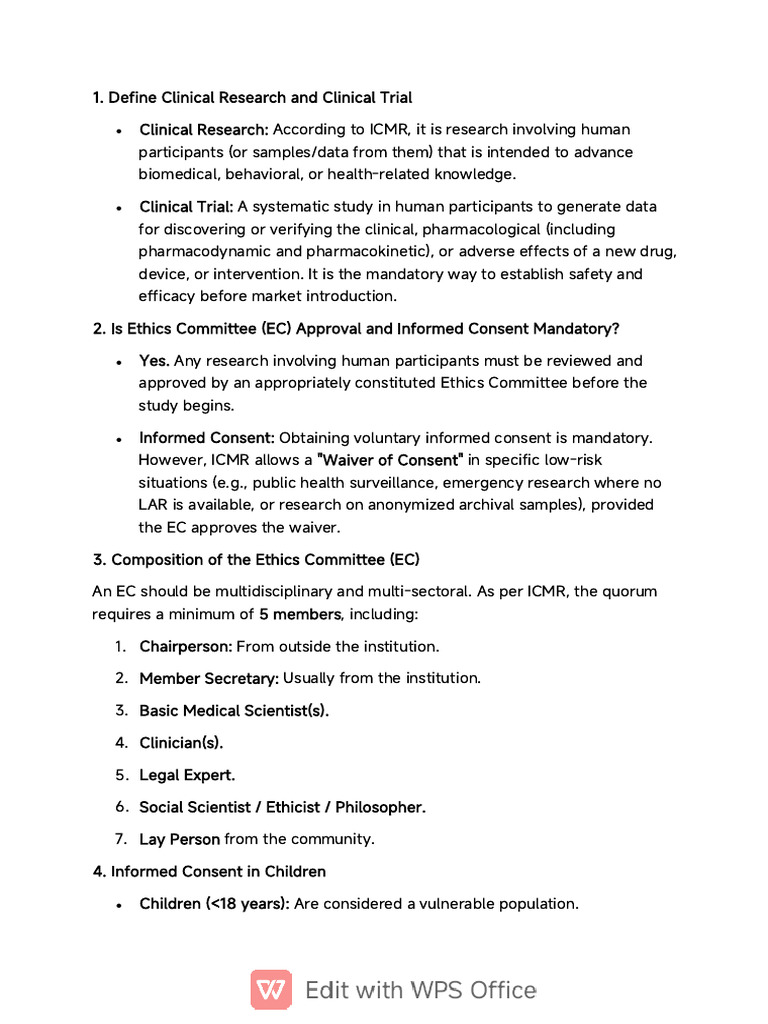Biochem Research Assignment | PDF | Clinical Trial | Informed Consent
