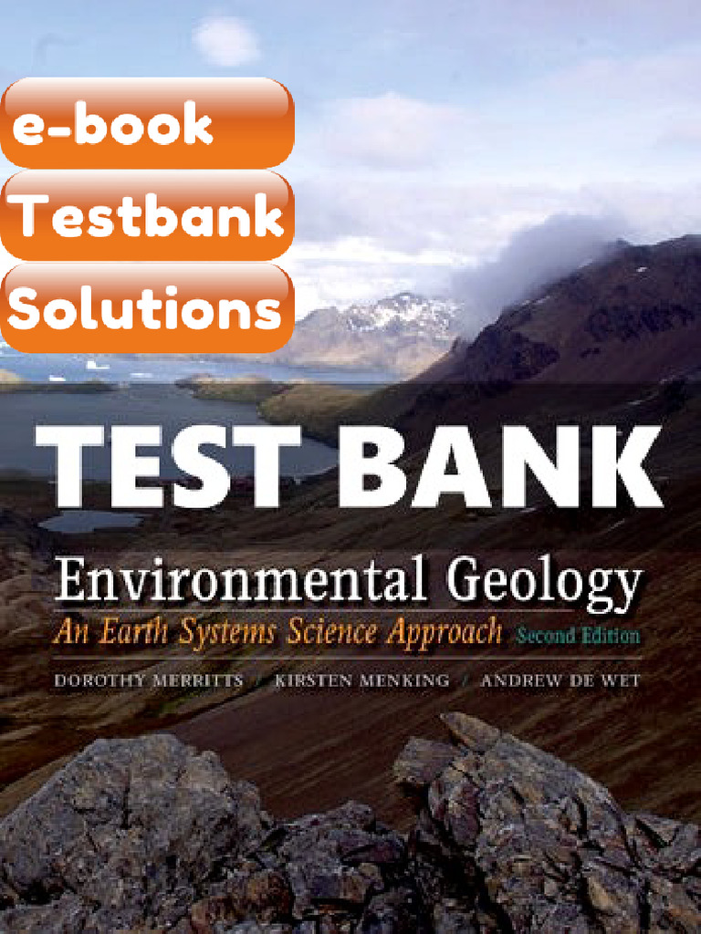 Testbank Environmental Geology An Earth Systems Approach 2nd Edition ...