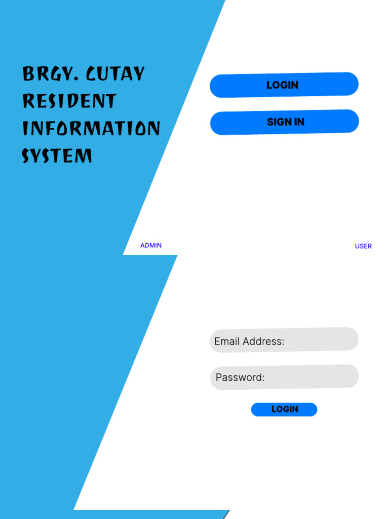 Barangay Cutay Resident Information System | PDF | Cyberspace | Software