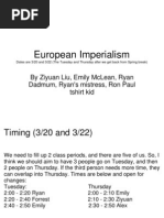 European Imperialism