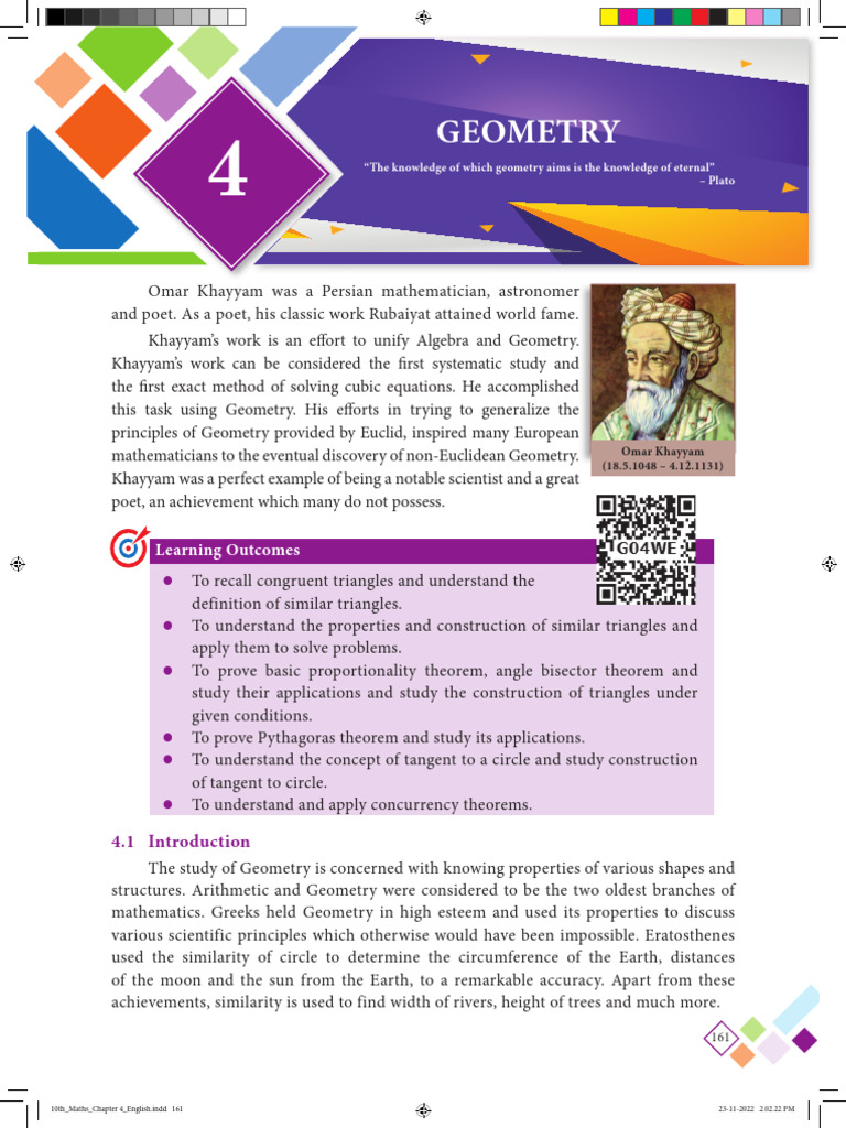 Ch104 Geometry | PDF | Geometry | Omar Khayyam