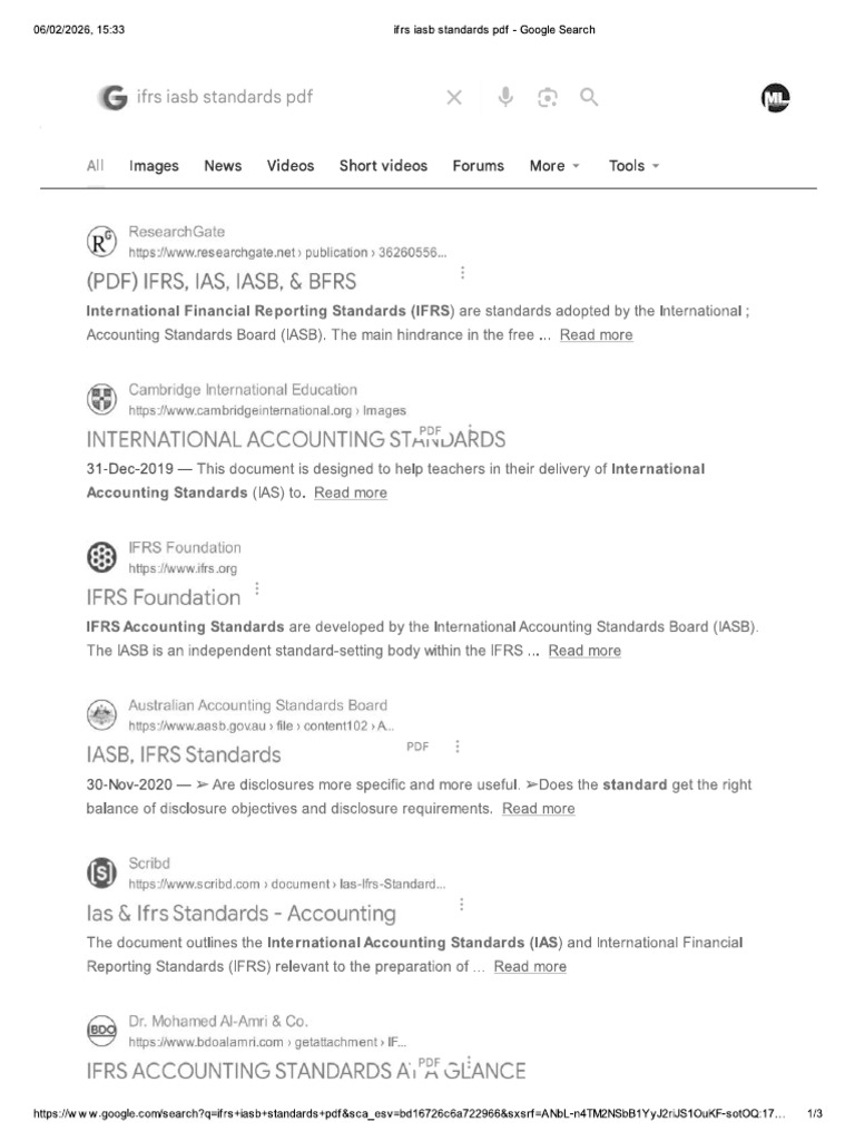 Ifrs Iasb Standards PDF - Google Search | PDF