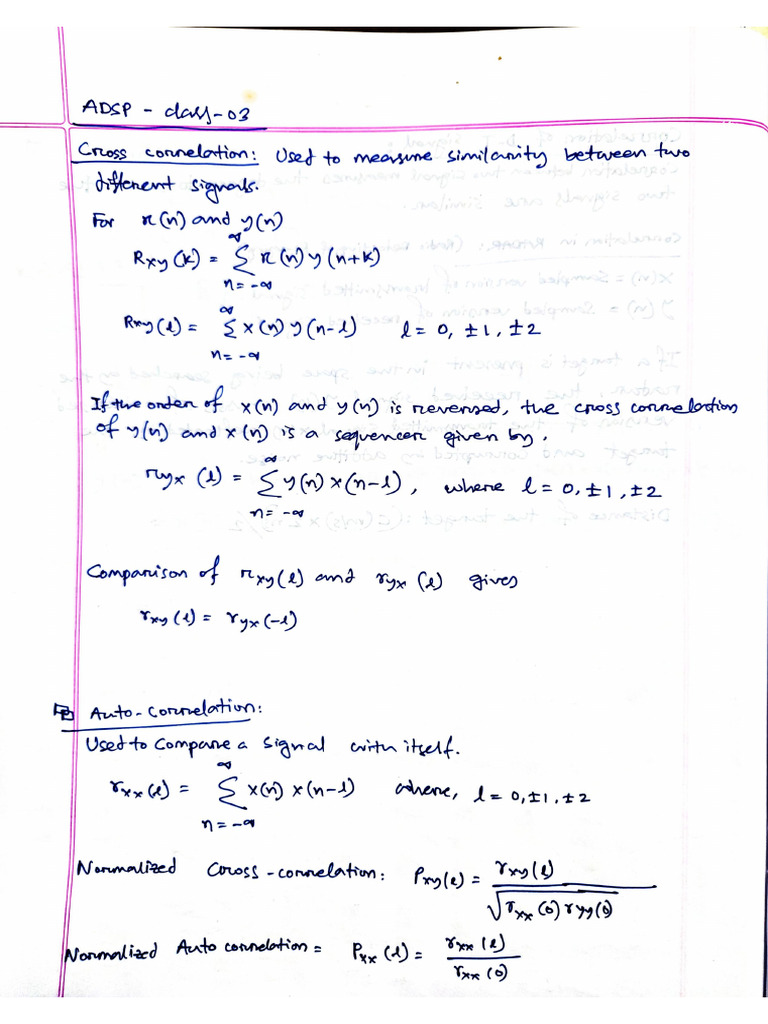 DSP Class-3 | PDF