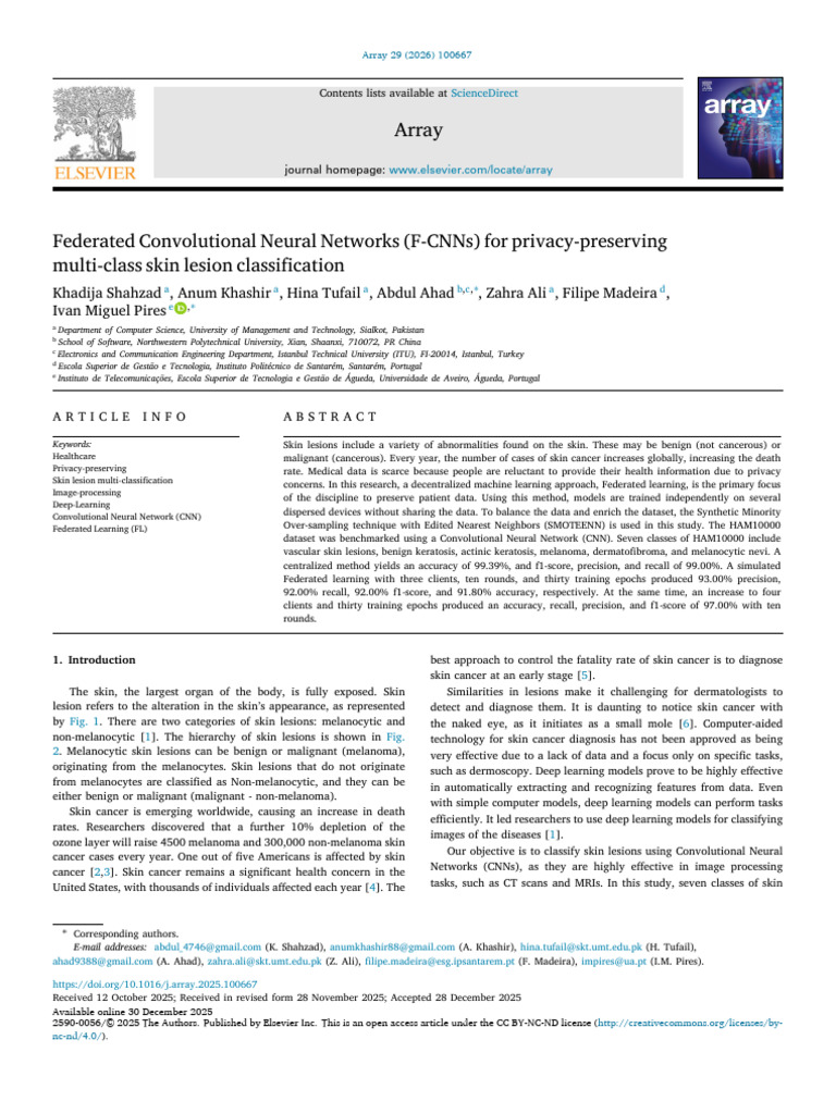 Federated Convolutional Neural Networks F CNNs For Privacy Preser 2026 ...