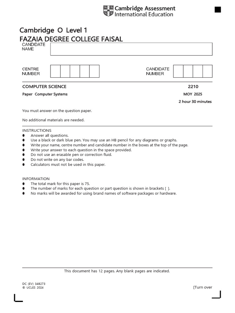 O1 MOYS Paper 2025 December | PDF | Network Packet | Key (Cryptography)