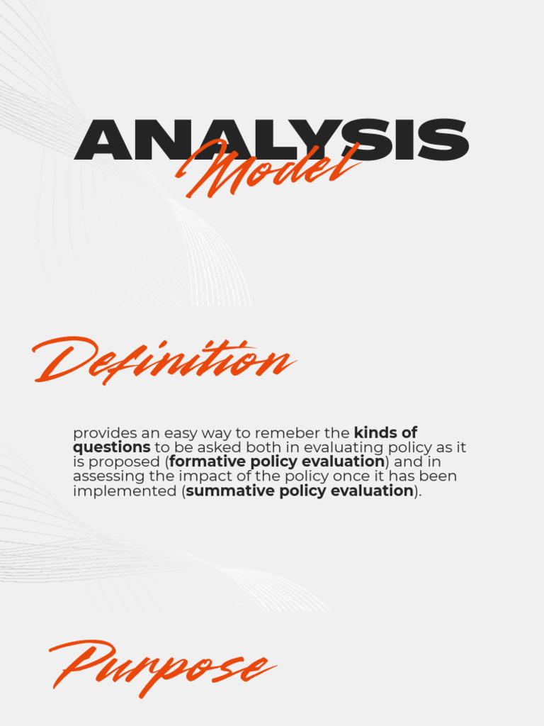 Analysis: Model | PDF | Policy | Evaluation