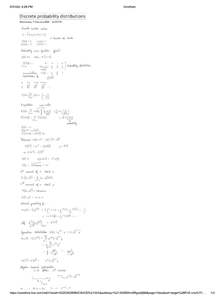 Discrete Probability Distributions | PDF