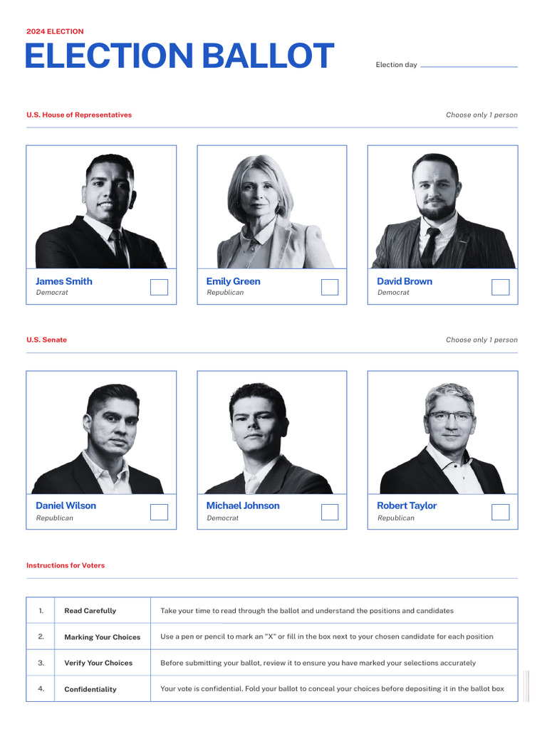 Election Ballot Template | PDF