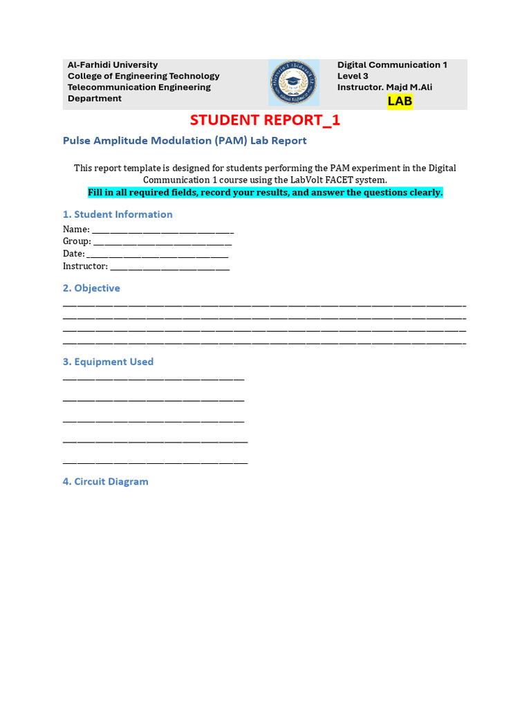 Dcs Lab Report 1 | PDF