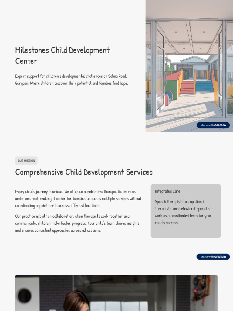 Milestones Child Development Center in Sohna Road | PDF | Learning ...