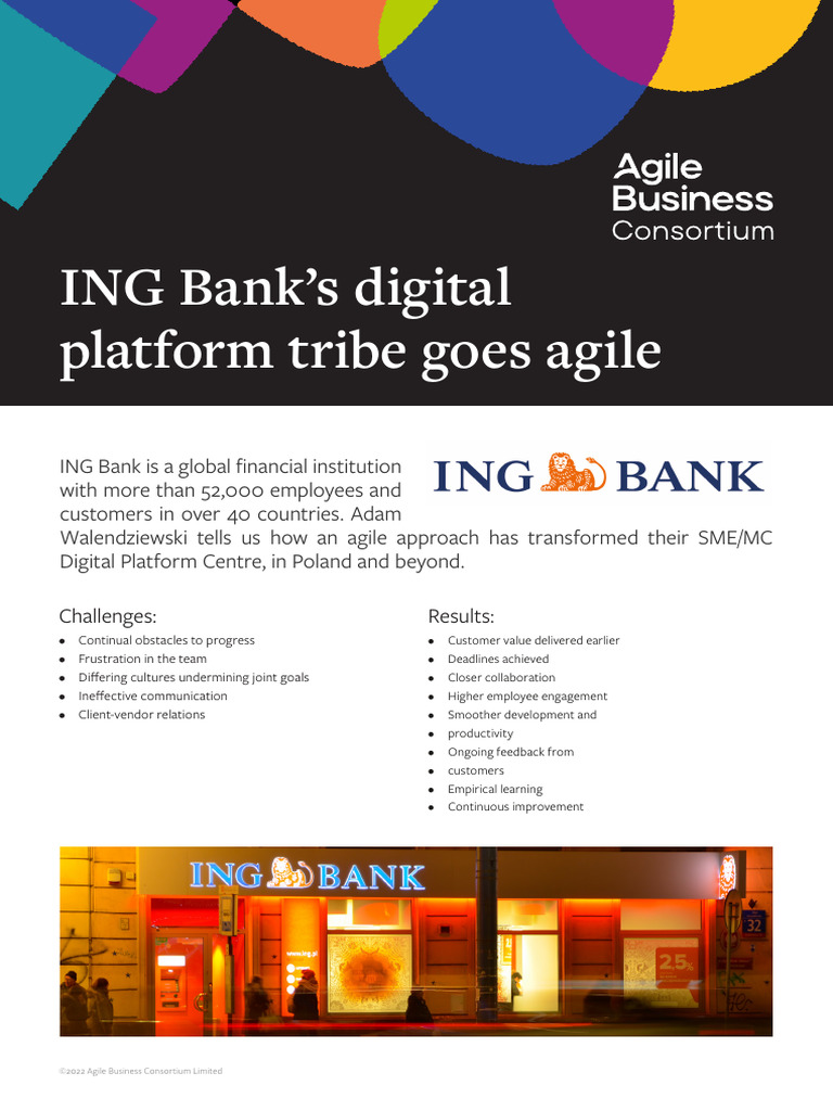 Case Study Ing Banks Digital Platform Tribe Goes Agile | PDF | Agile ...