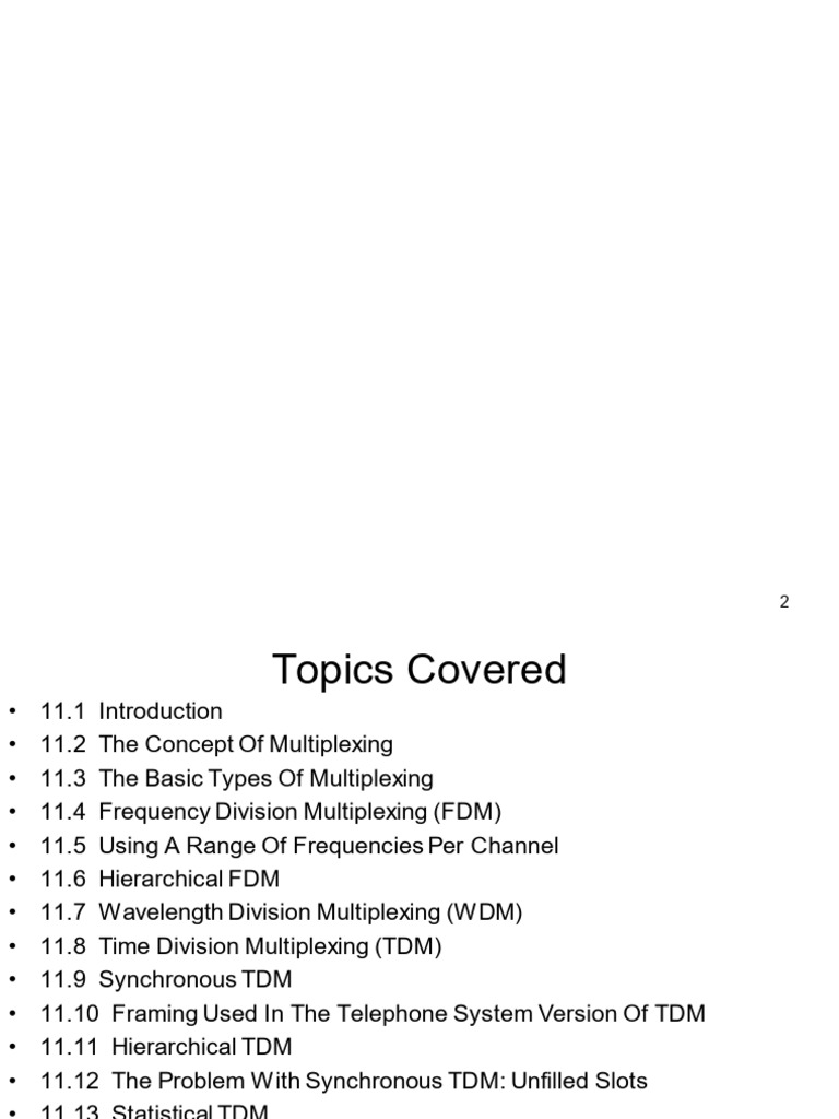 IT 302 Chapter 11 Multiplexing and Demultiplexing | PDF | Multiplexing ...