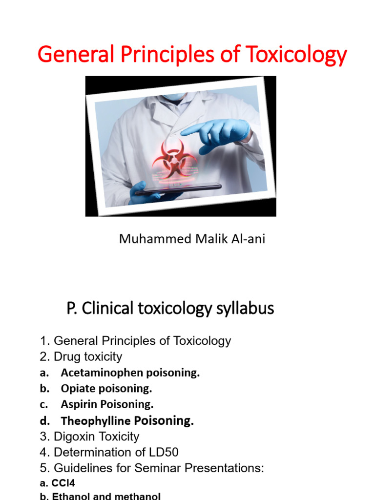 Introduction To Toxicology | PDF | Poison | Clinical Medicine