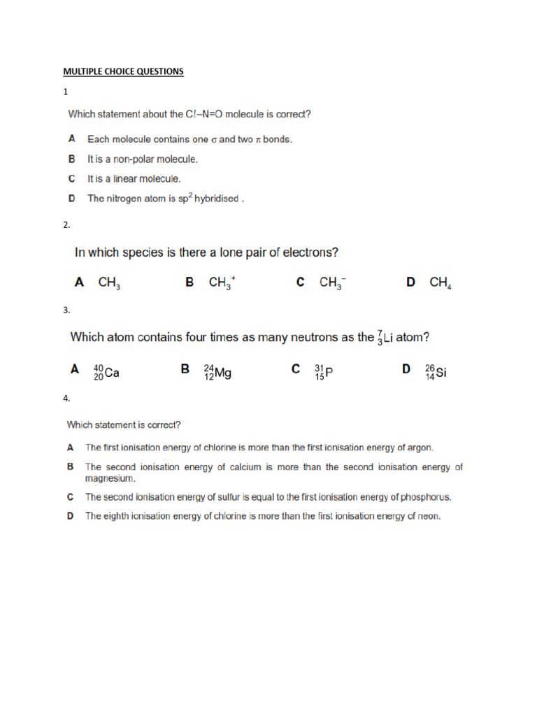 Chem Oct Test by Sir R | PDF