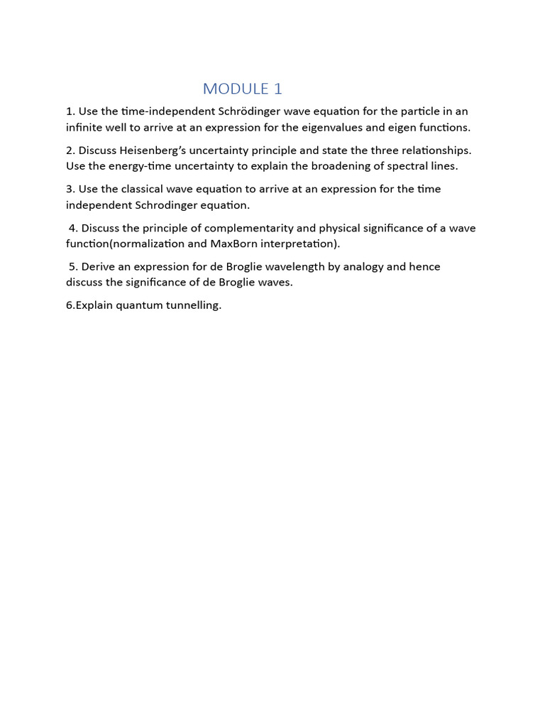 MODULE 1 - Imp Question | PDF