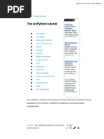 The WxPython Tutorial