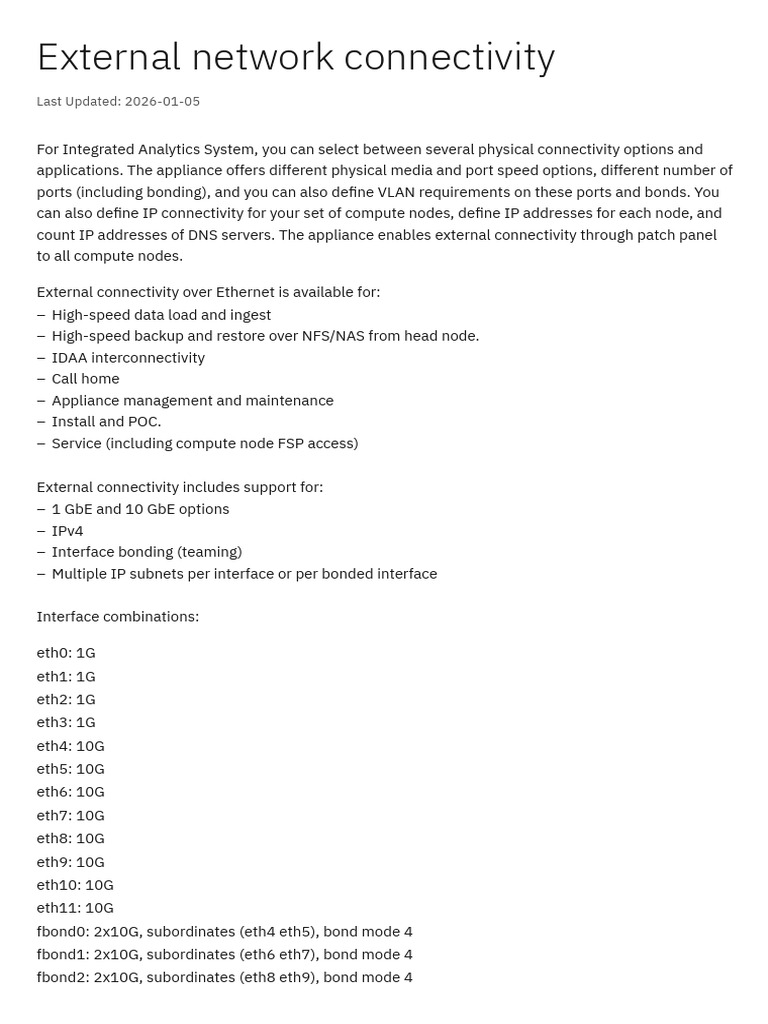 External Network Connectivity - Documentation | PDF | Computer Network ...