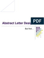 Abstract Letter Design