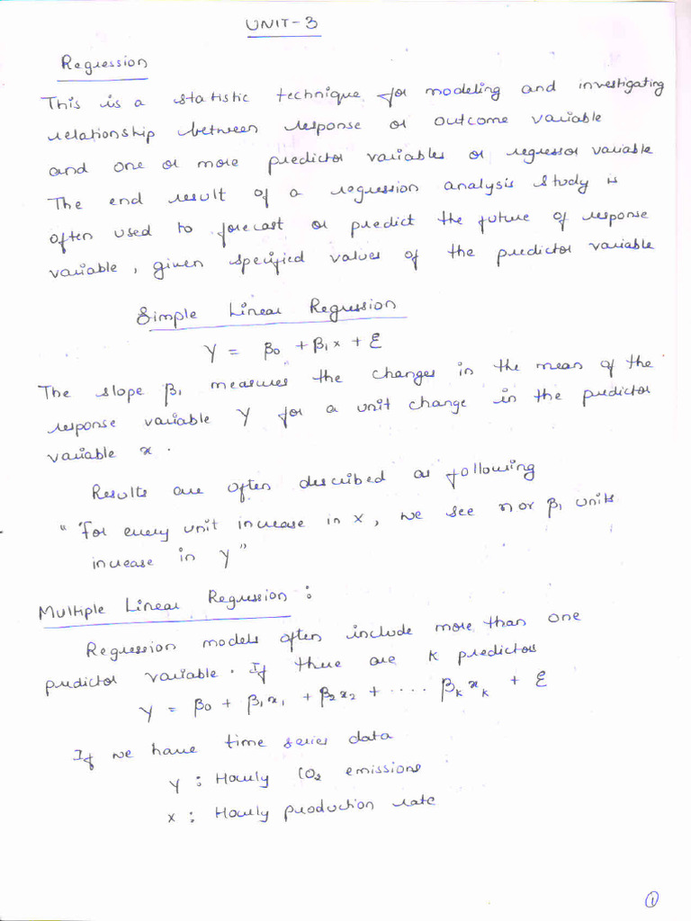 Unit 3 Classnotes | PDF