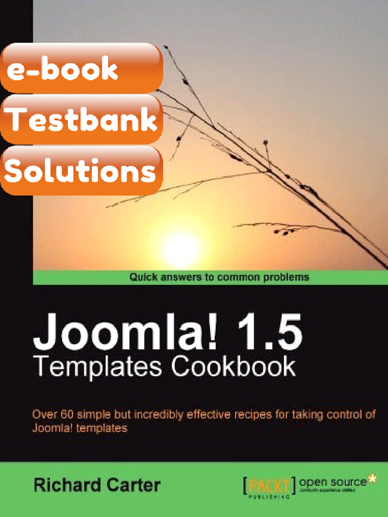 Testbank Joomla 15 Templates Cookbook Download | PDF | Subscription ...