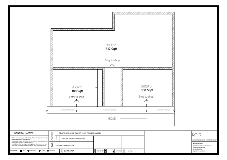 Proposed Shop Floor Plan For APPROVAL - 3 20082024 | PDF | Autodesk
